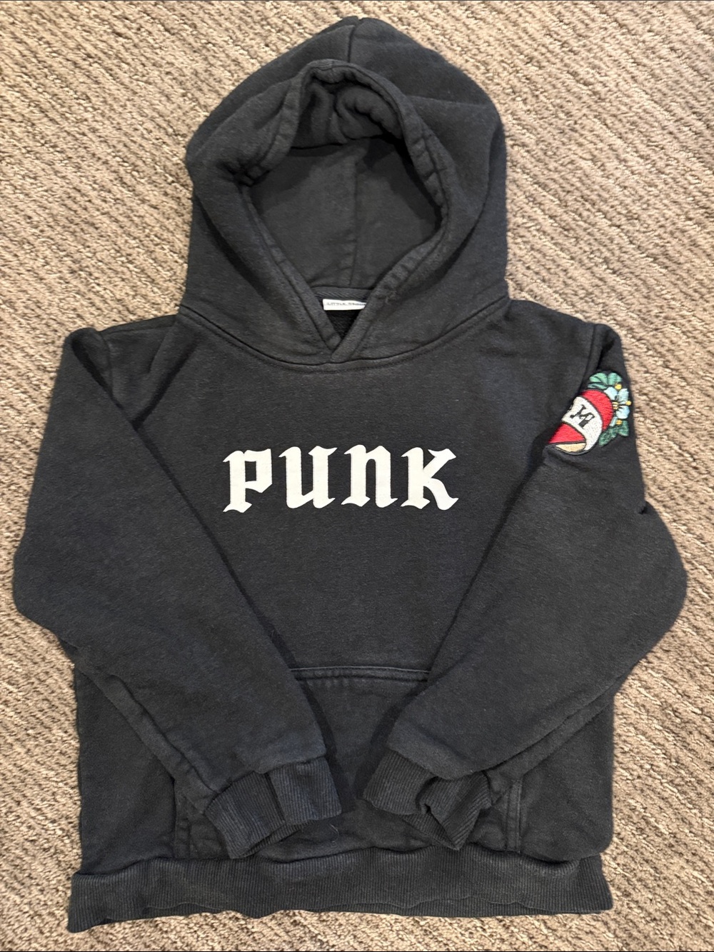 Little Trouble 'PUNK' Lettering and Heart Patch